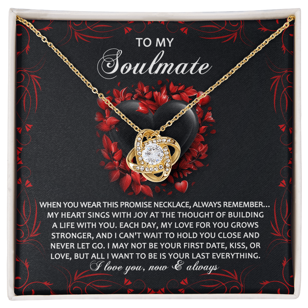 o My Soulmate – Hold You Close Promise Necklace | Romantic Valentine's or Anniversary Gift for Her