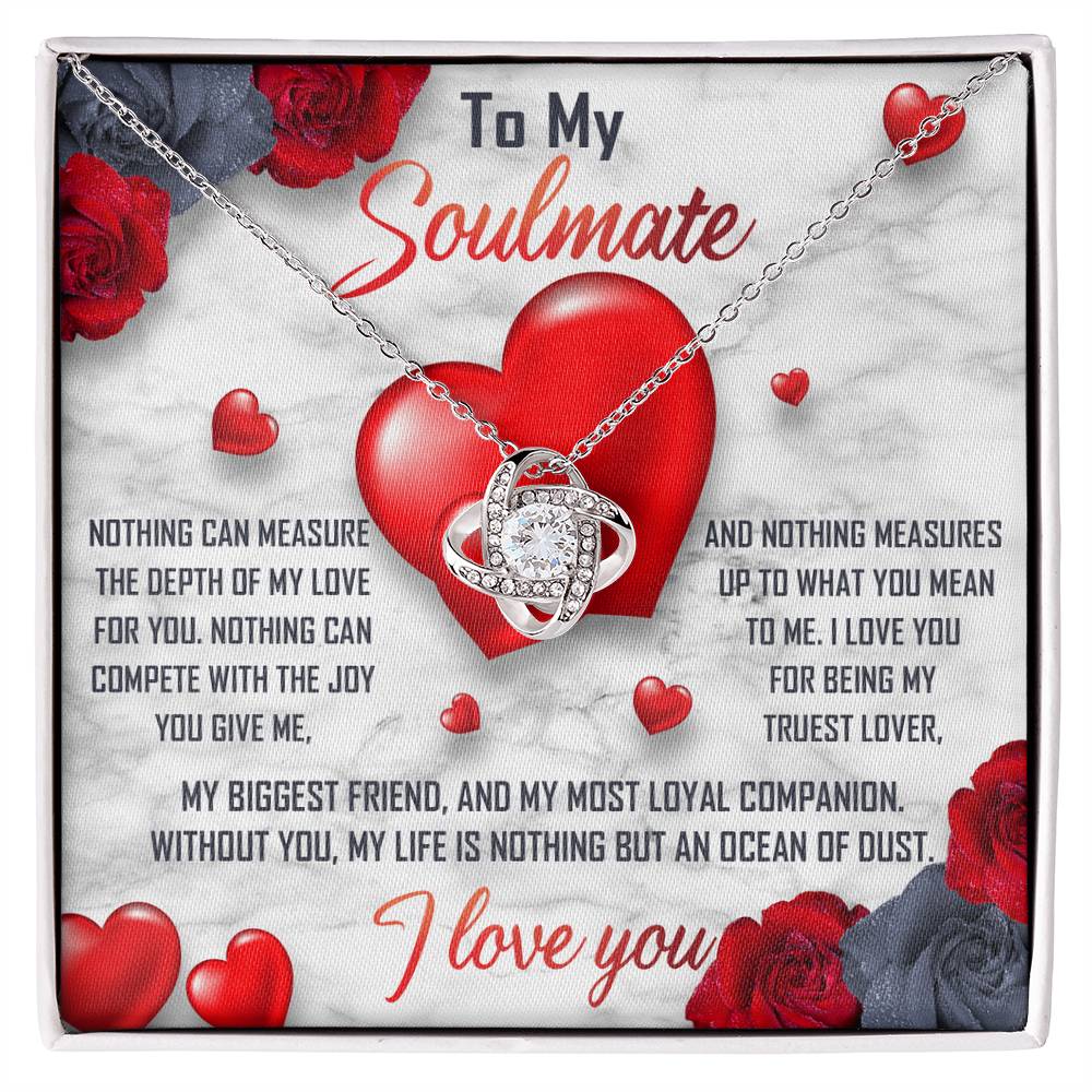 Soulmate - My Truest Lover - Romantic Love Knot Necklace