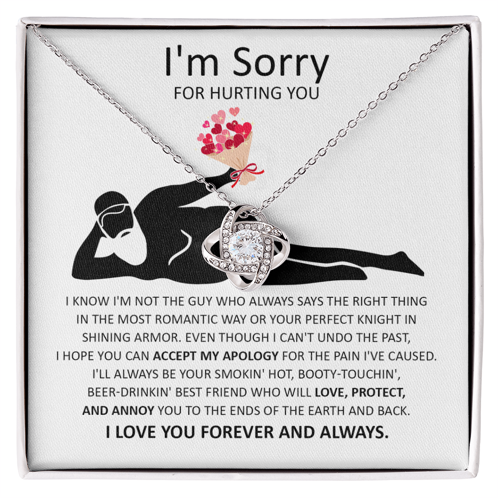 Apology Gift for Her - I'm Sorry - Love Knot Necklace