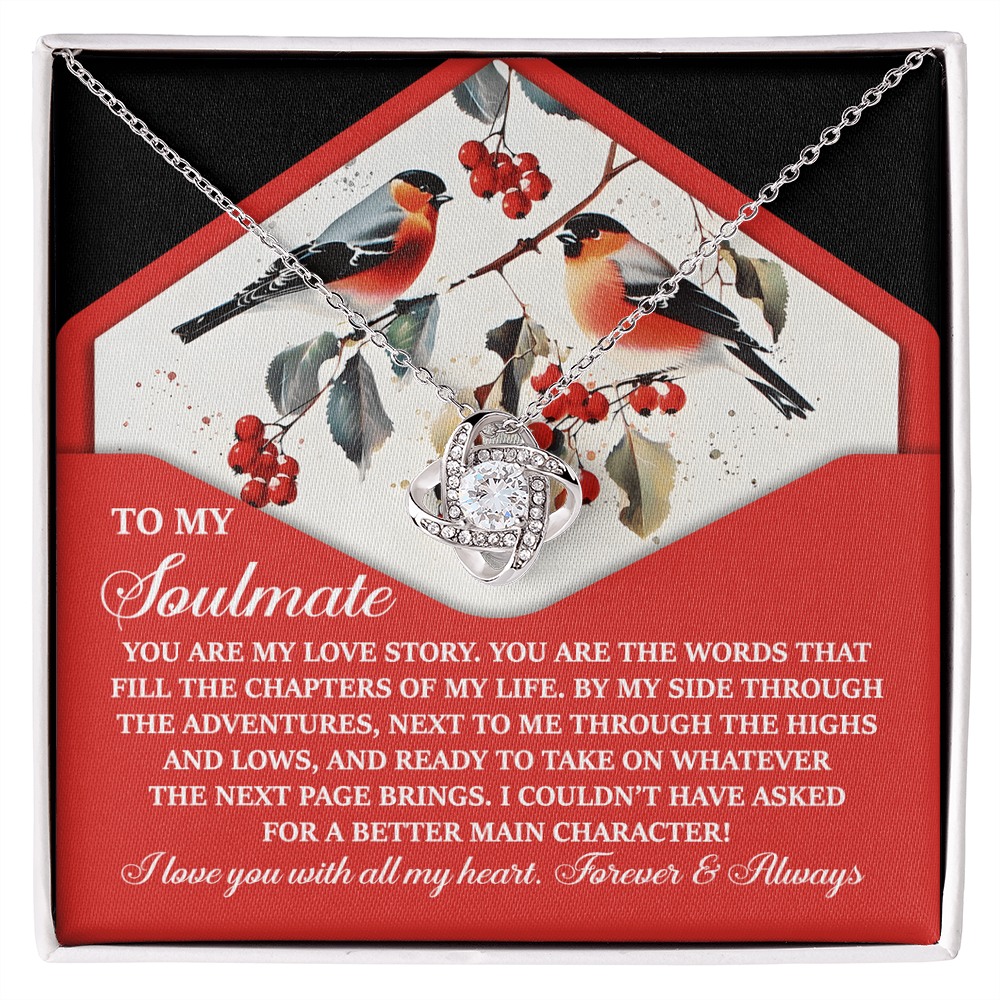 To My Soulmate - My Love Story - Romantic Necklace Gift for Her