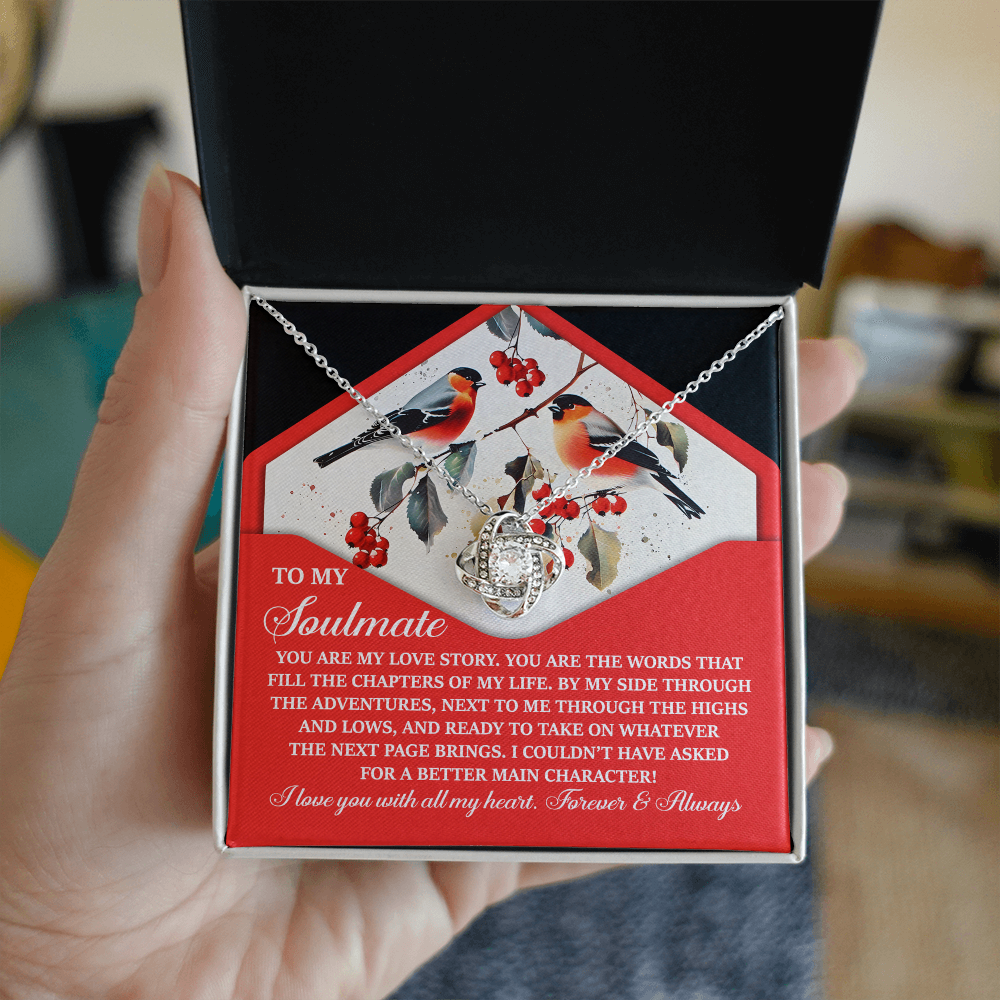 To My Soulmate - My Love Story - Romantic Necklace Gift for Her