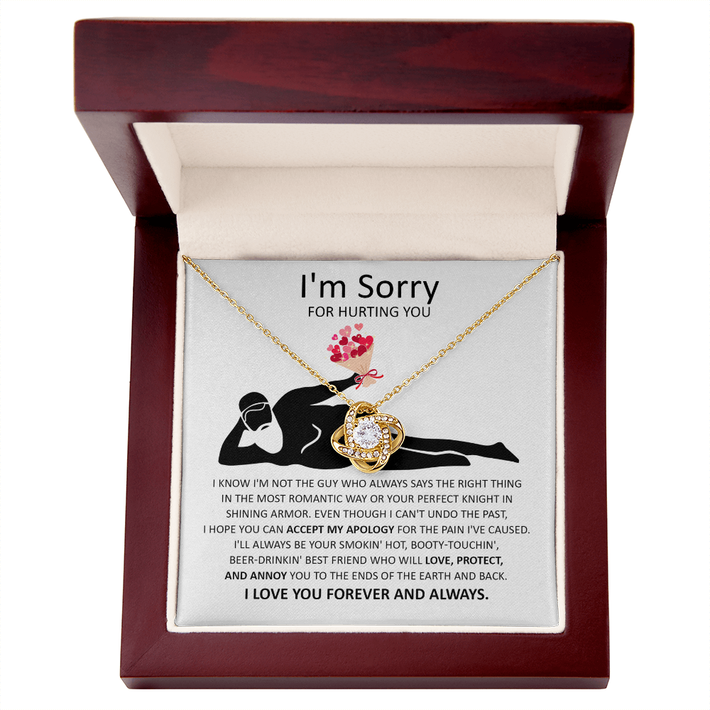 Apology Gift for Her - I'm Sorry - Love Knot Necklace