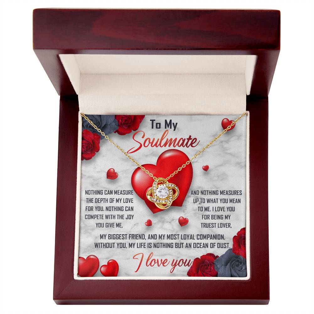 Soulmate - My Truest Lover - Romantic Love Knot Necklace
