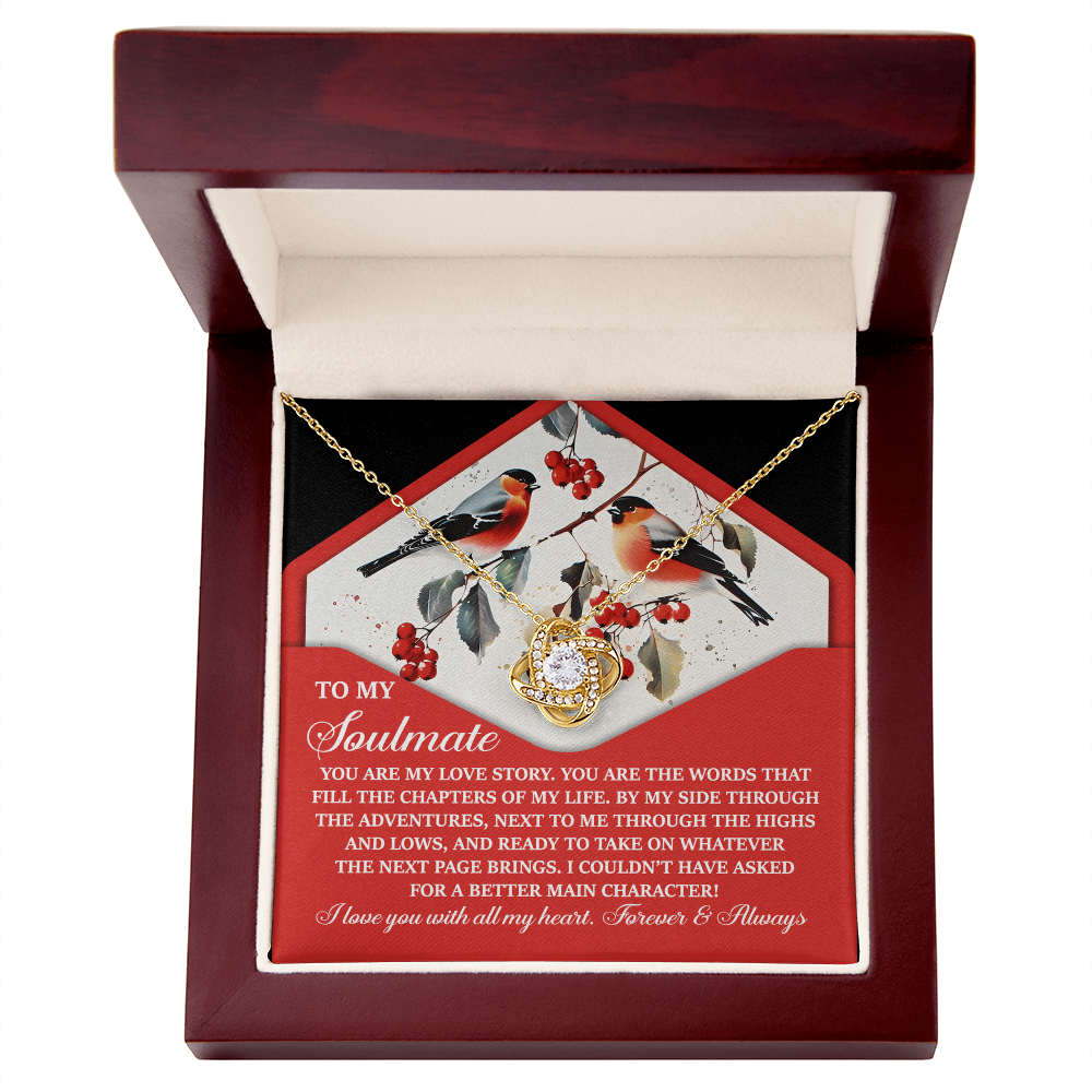 To My Soulmate - My Love Story - Romantic Necklace Gift for Her