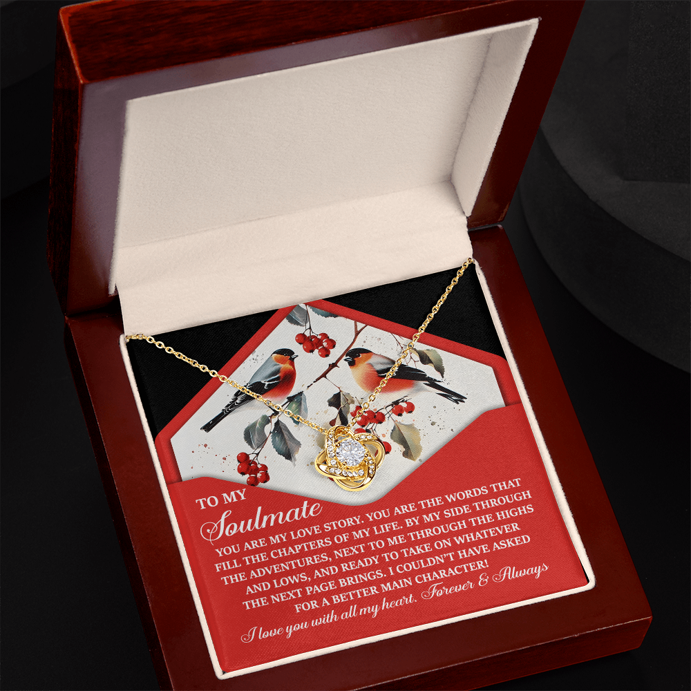 To My Soulmate - My Love Story - Romantic Necklace Gift for Her