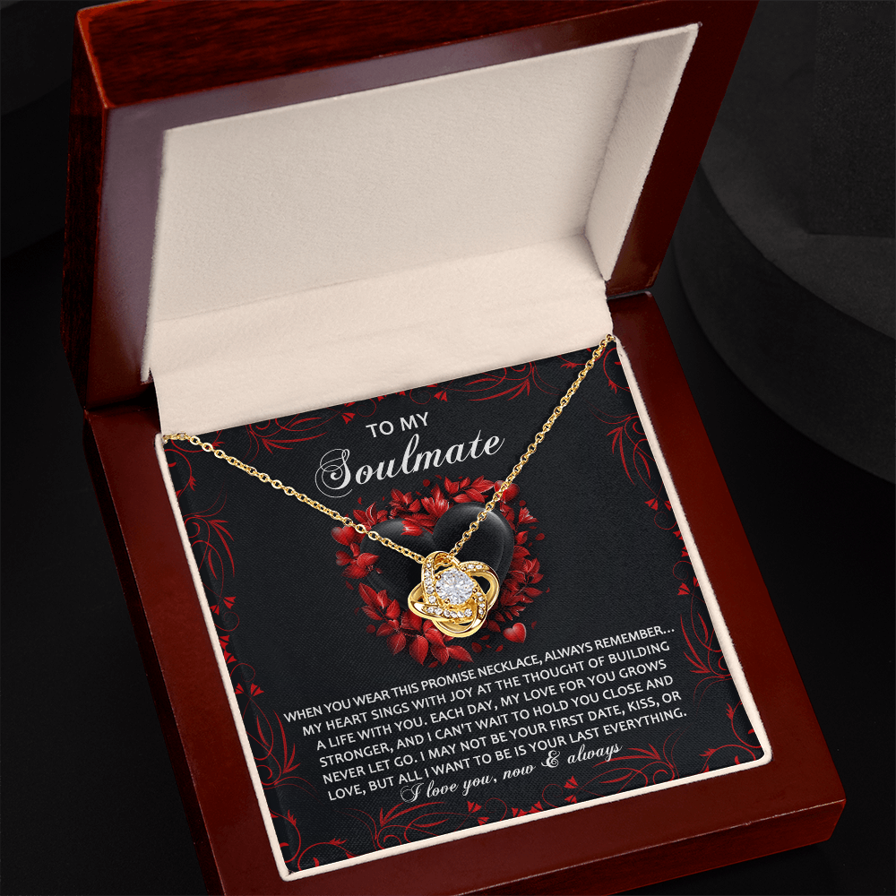 o My Soulmate – Hold You Close Promise Necklace | Romantic Valentine's or Anniversary Gift for Her