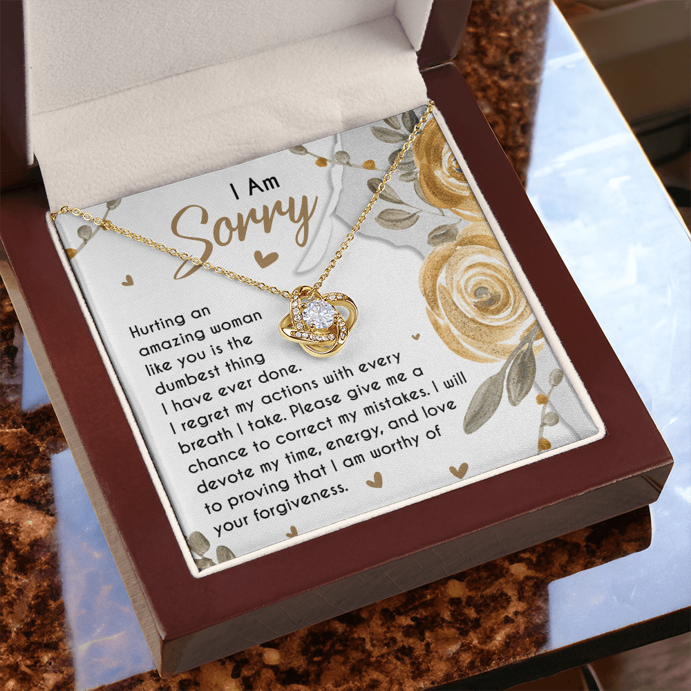 I Am Sorry – Apology Love Knot Necklace for the One I Hurt