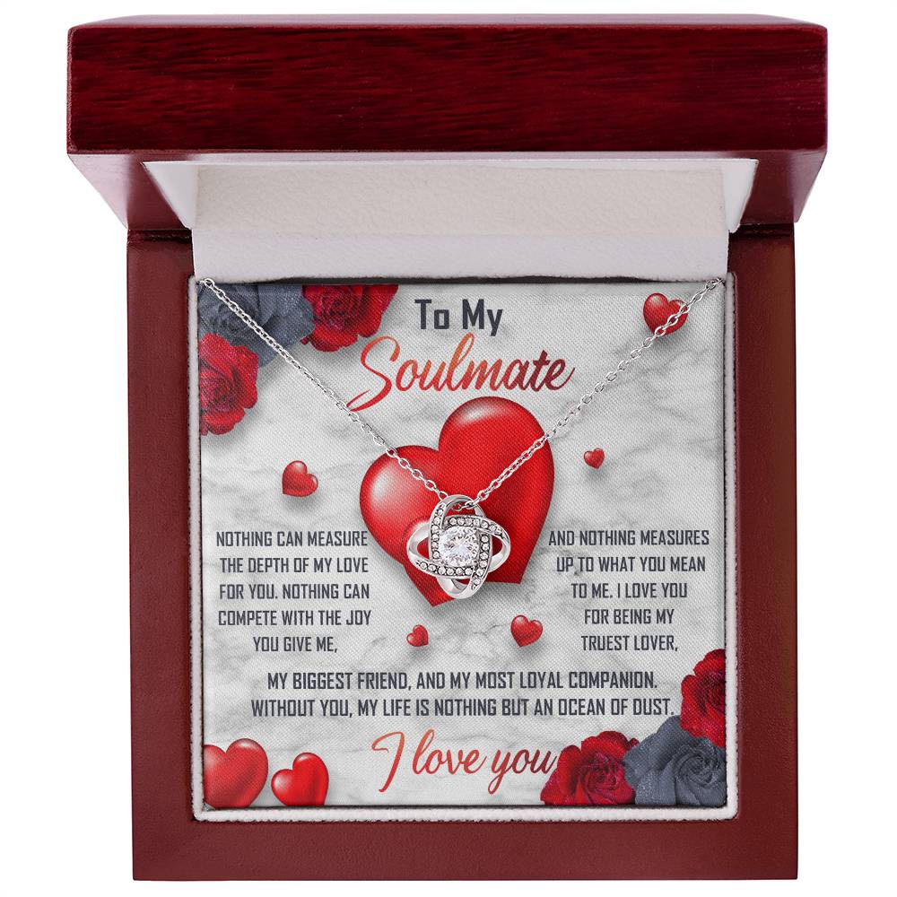 Soulmate - My Truest Lover - Romantic Love Knot Necklace