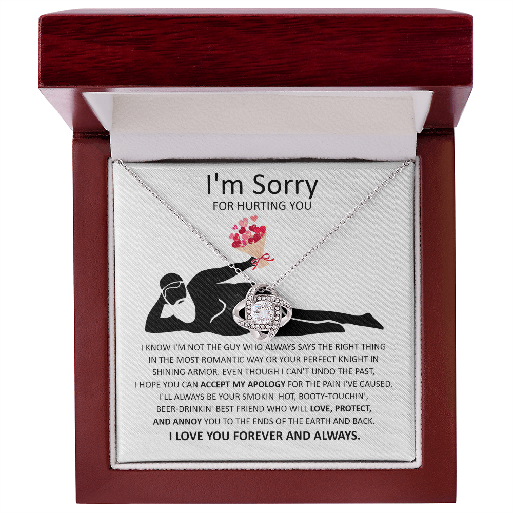 Apology Gift for Her - I'm Sorry - Love Knot Necklace