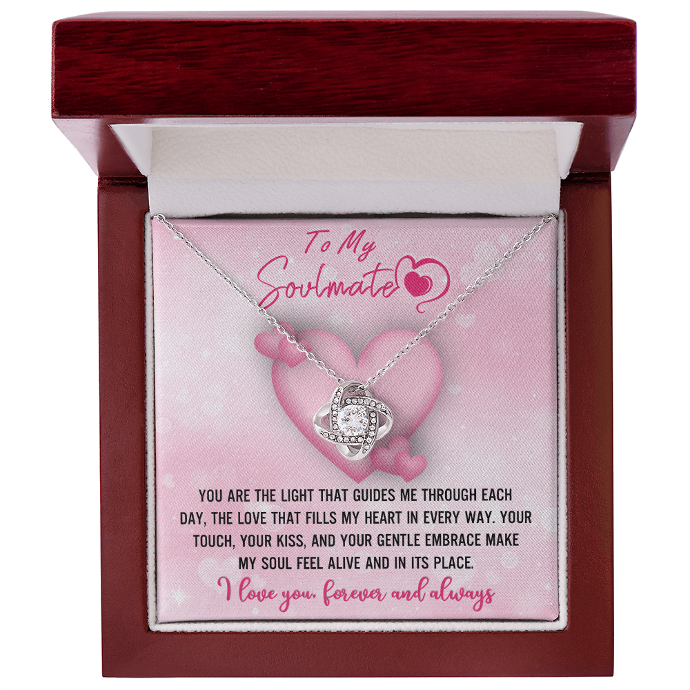 To My Soulmate – The Light That Guides Me Love Knot Necklace
