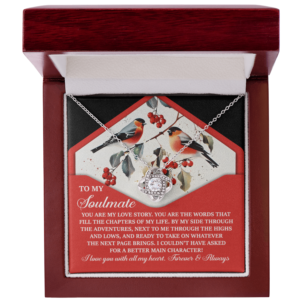 To My Soulmate - My Love Story - Romantic Necklace Gift for Her