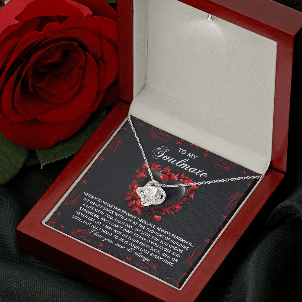 o My Soulmate – Hold You Close Promise Necklace | Romantic Valentine's or Anniversary Gift for Her