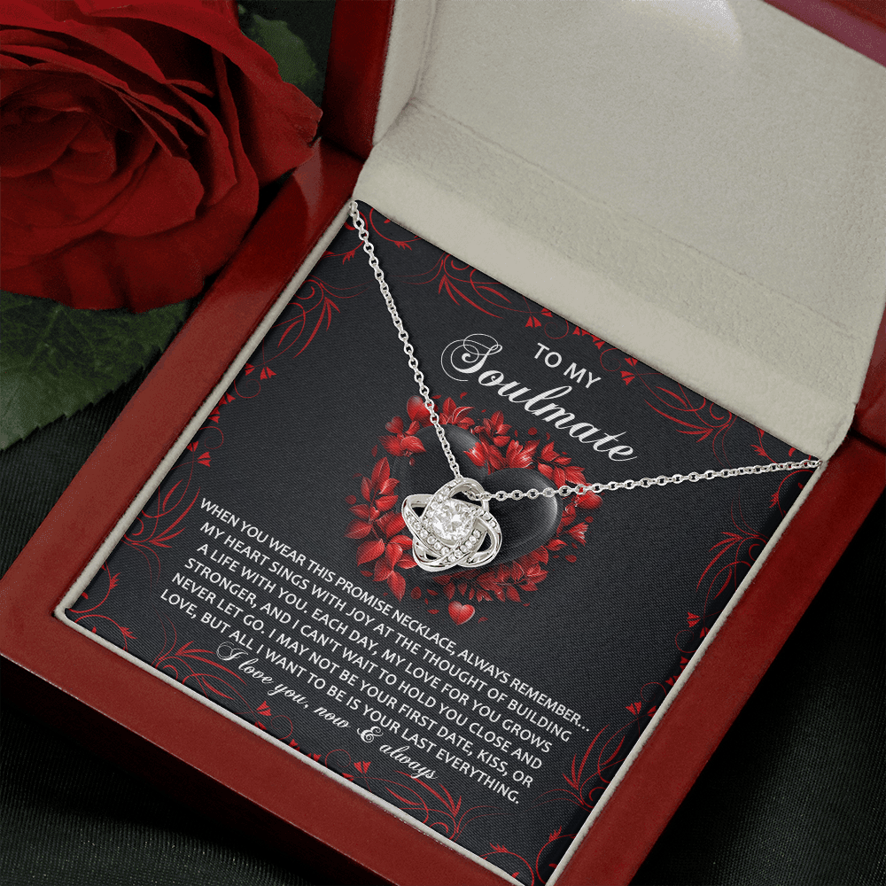 o My Soulmate – Hold You Close Promise Necklace | Romantic Valentine's or Anniversary Gift for Her