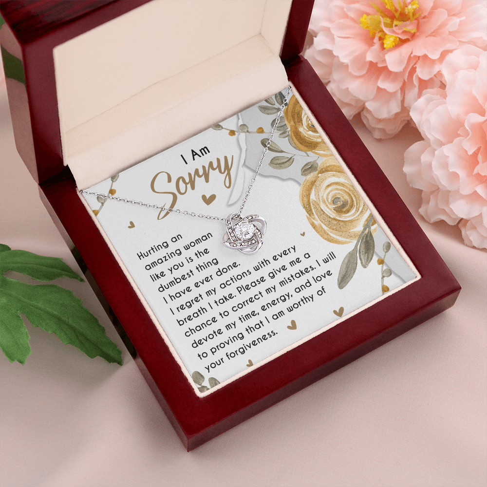 I Am Sorry – Apology Love Knot Necklace for the One I Hurt