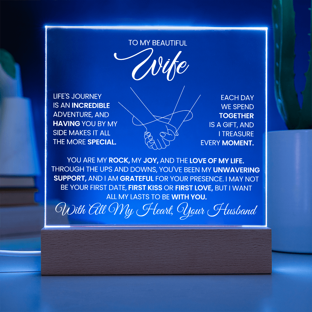 Wife Romantic Acrylic Plaque  – Always By Your Side
