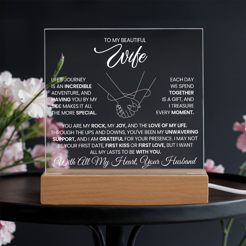 Wife Romantic Acrylic Plaque  – Always By Your Side