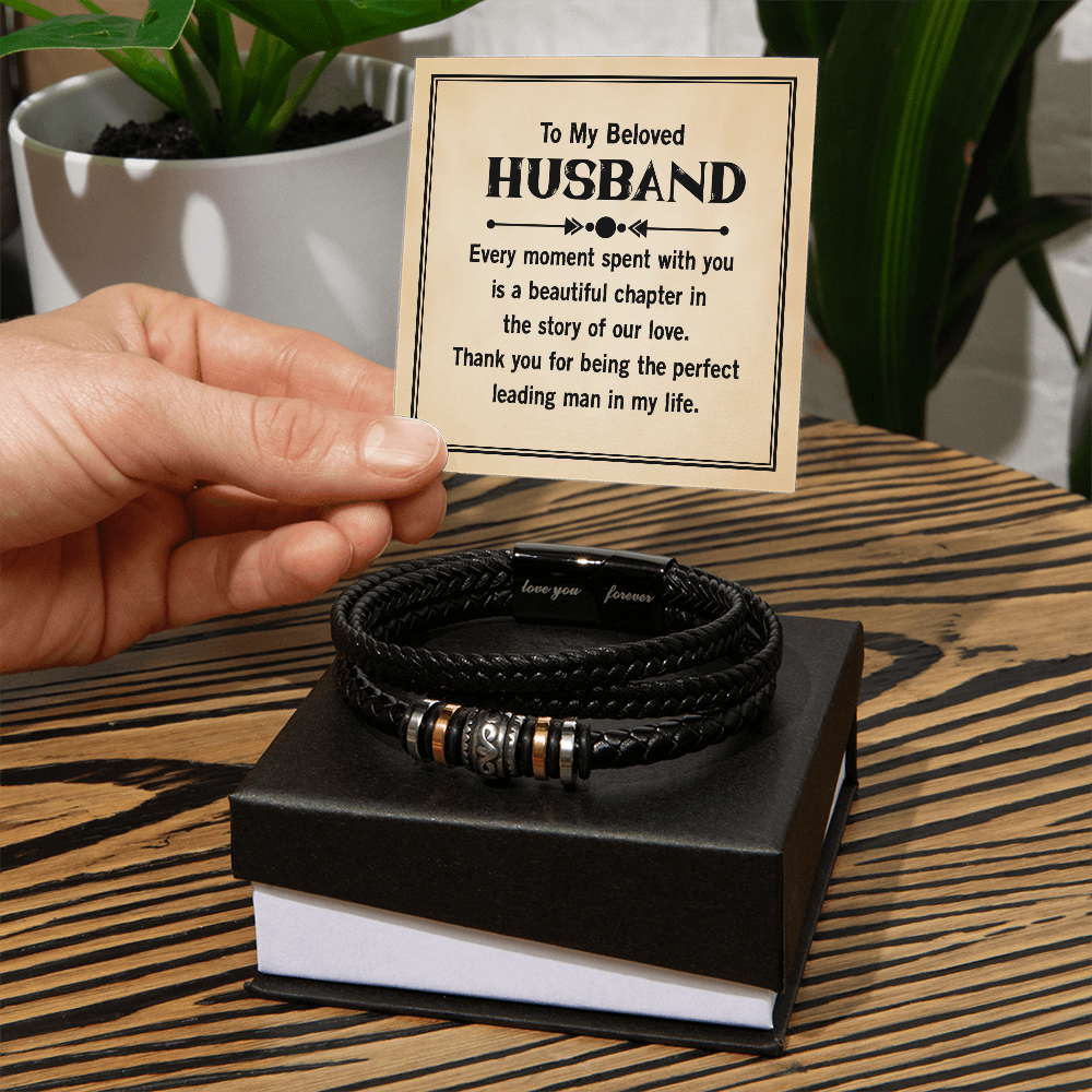 Husband Leather Bracelet - Every Moment Spent With You