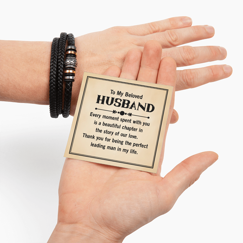 Husband Leather Bracelet - Every Moment Spent With You