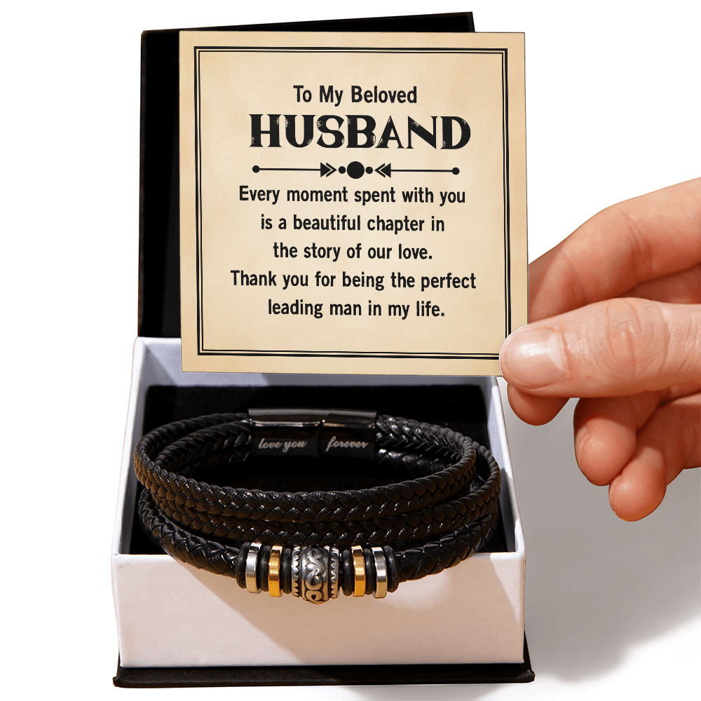Husband Leather Bracelet - Every Moment Spent With You