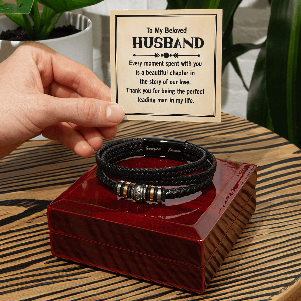 Husband Leather Bracelet - Every Moment Spent With You