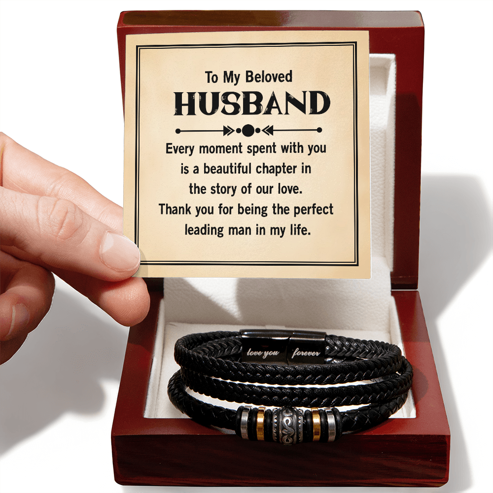 Husband Leather Bracelet - Every Moment Spent With You