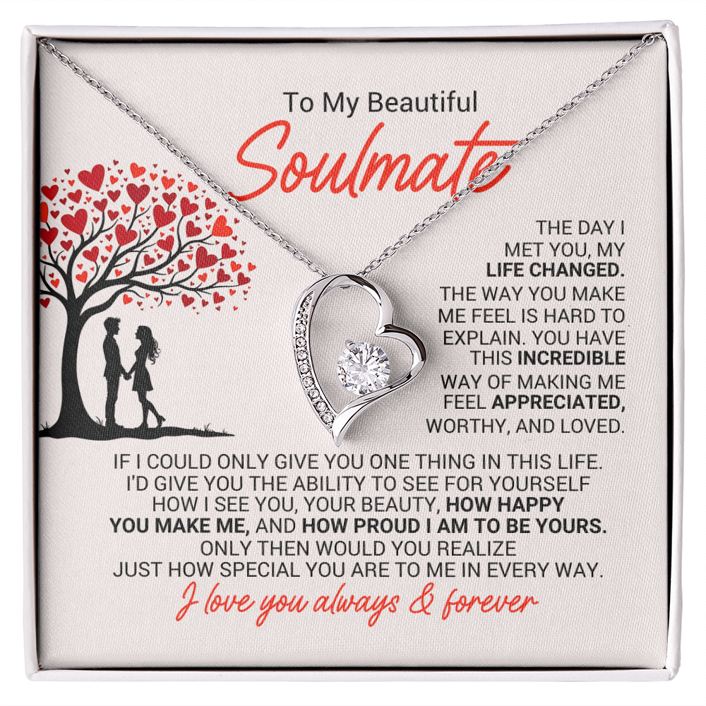 Soulmate  Romantic Heart Necklace – A Gift of Love & Appreciation