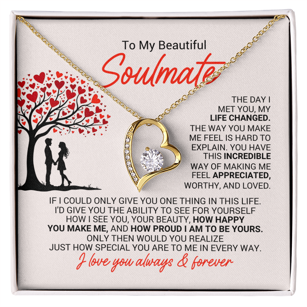 Soulmate  Romantic Heart Necklace – A Gift of Love & Appreciation
