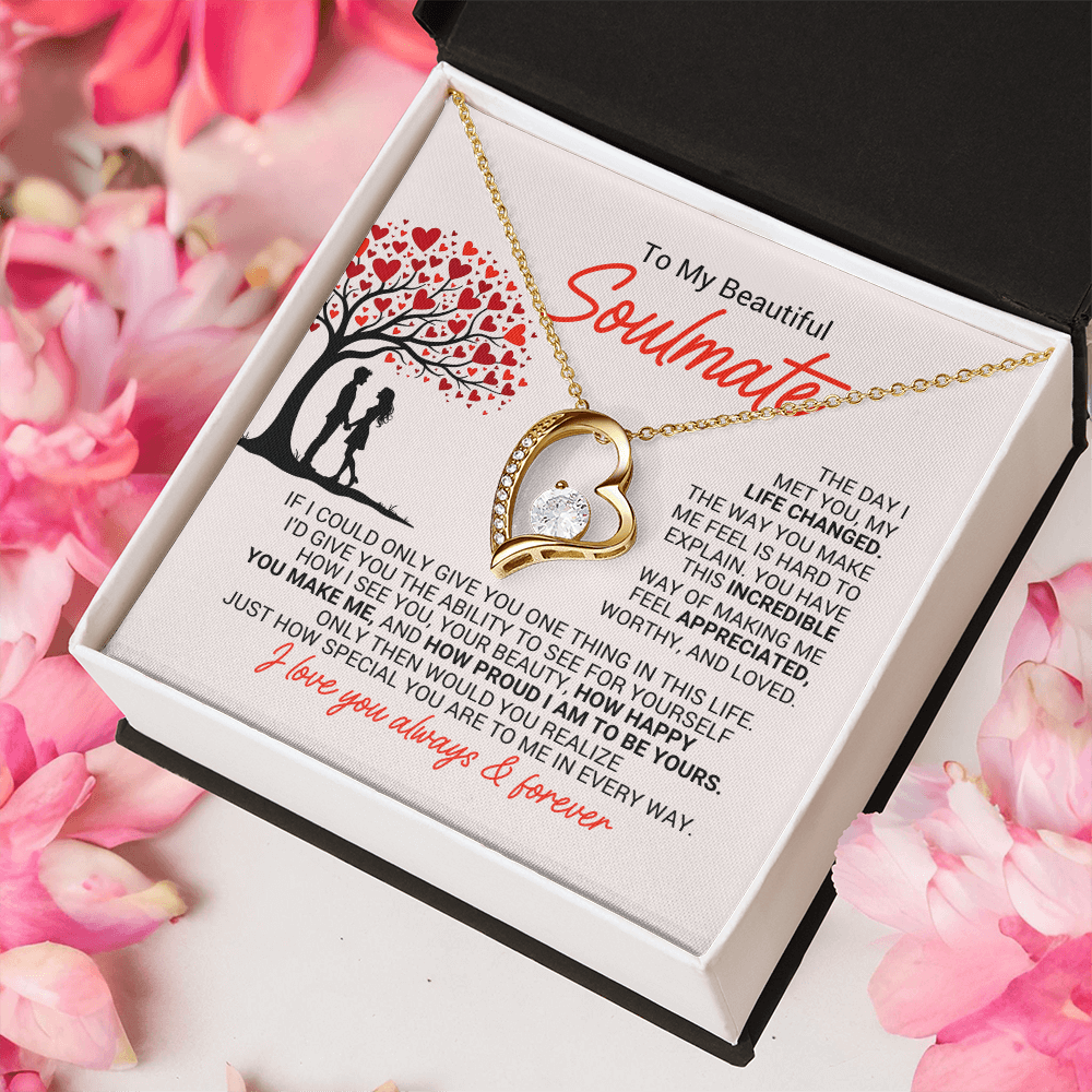 Soulmate  Romantic Heart Necklace – A Gift of Love & Appreciation
