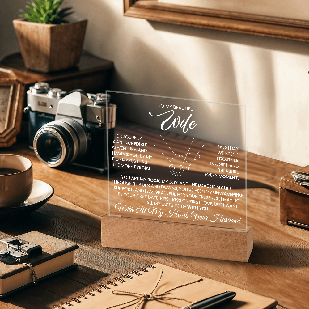 Wife Romantic Acrylic Plaque  – Always By Your Side