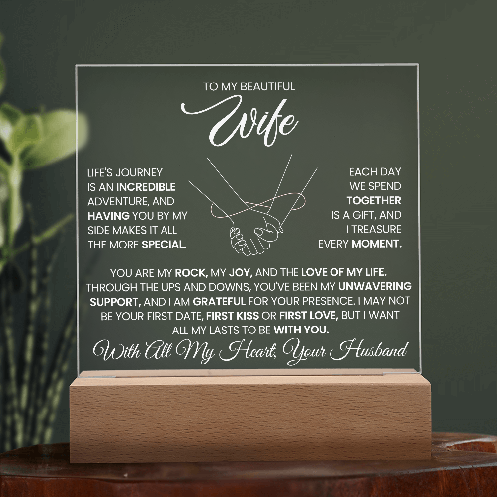Wife Romantic Acrylic Plaque  – Always By Your Side
