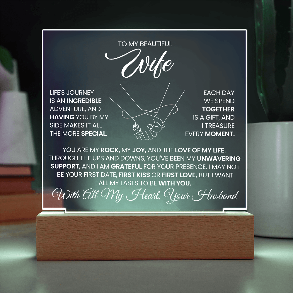 Wife Romantic Acrylic Plaque  – Always By Your Side