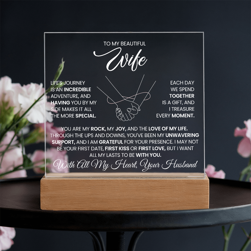 Wife Romantic Acrylic Plaque  – Always By Your Side