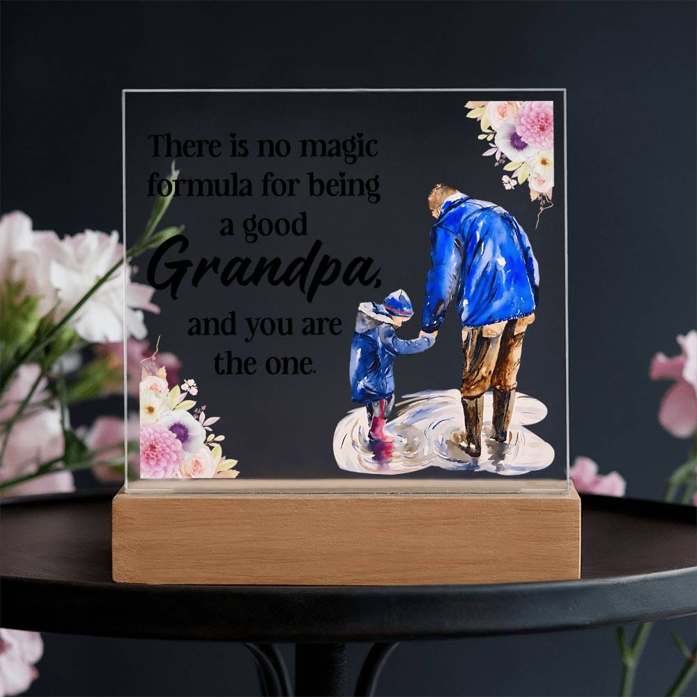 Acrylic Square Design - Grandpa
