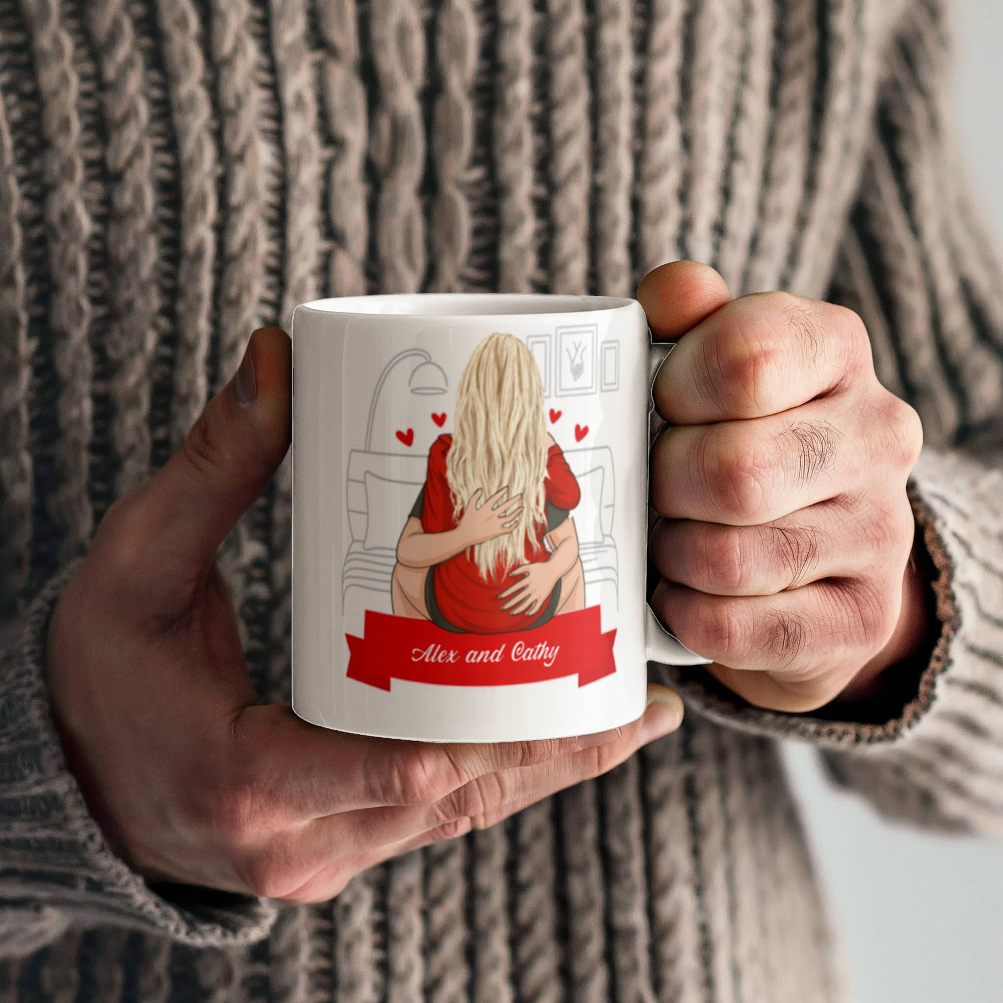 Boyfriend Personalized Funny Coffee Mug - My Girlfriend is Hotter than My Coffee