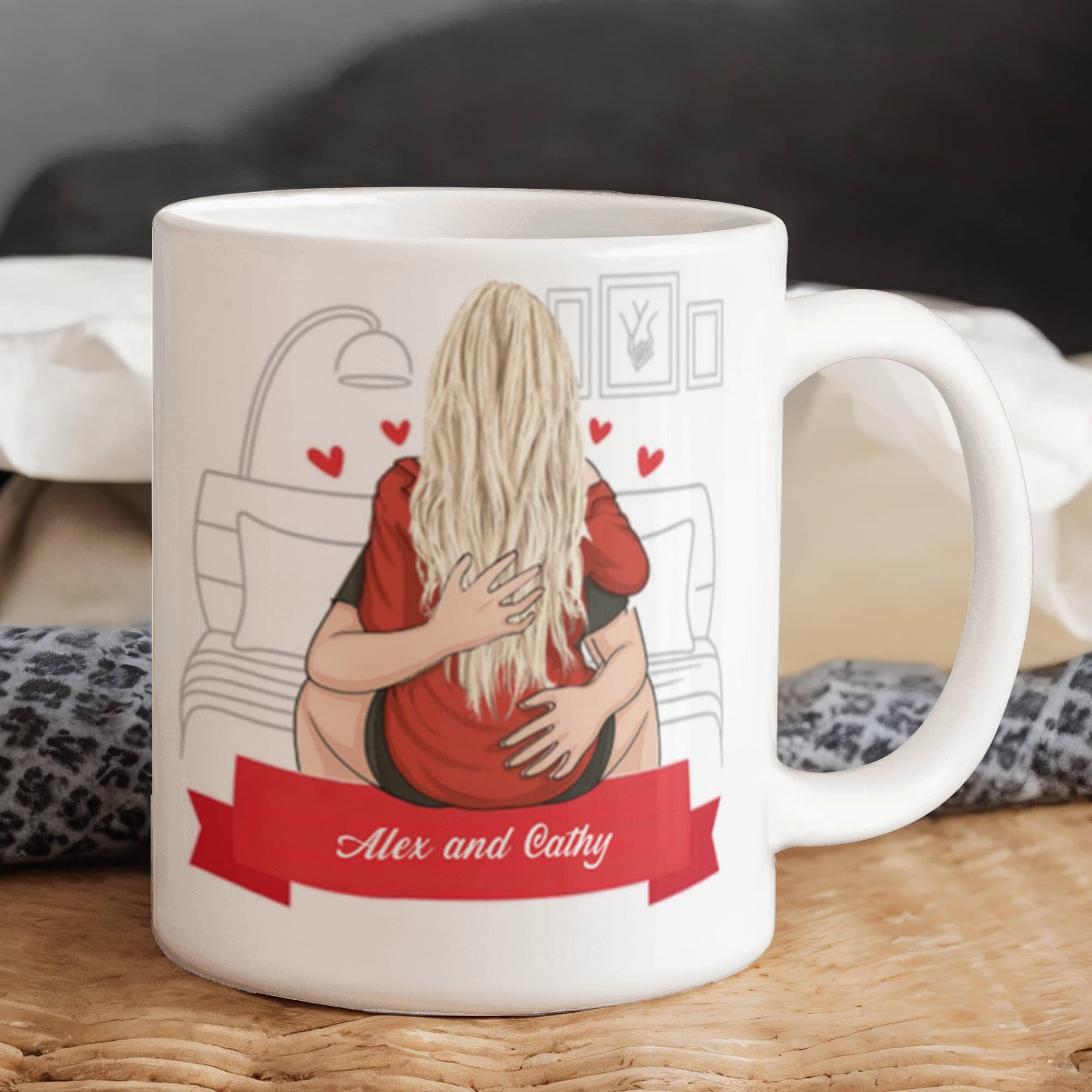 Boyfriend Personalized Funny Coffee Mug - My Girlfriend is Hotter than My Coffee