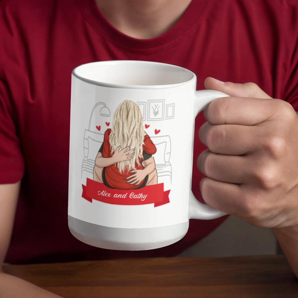 Boyfriend Personalized Funny Coffee Mug - My Girlfriend is Hotter than My Coffee