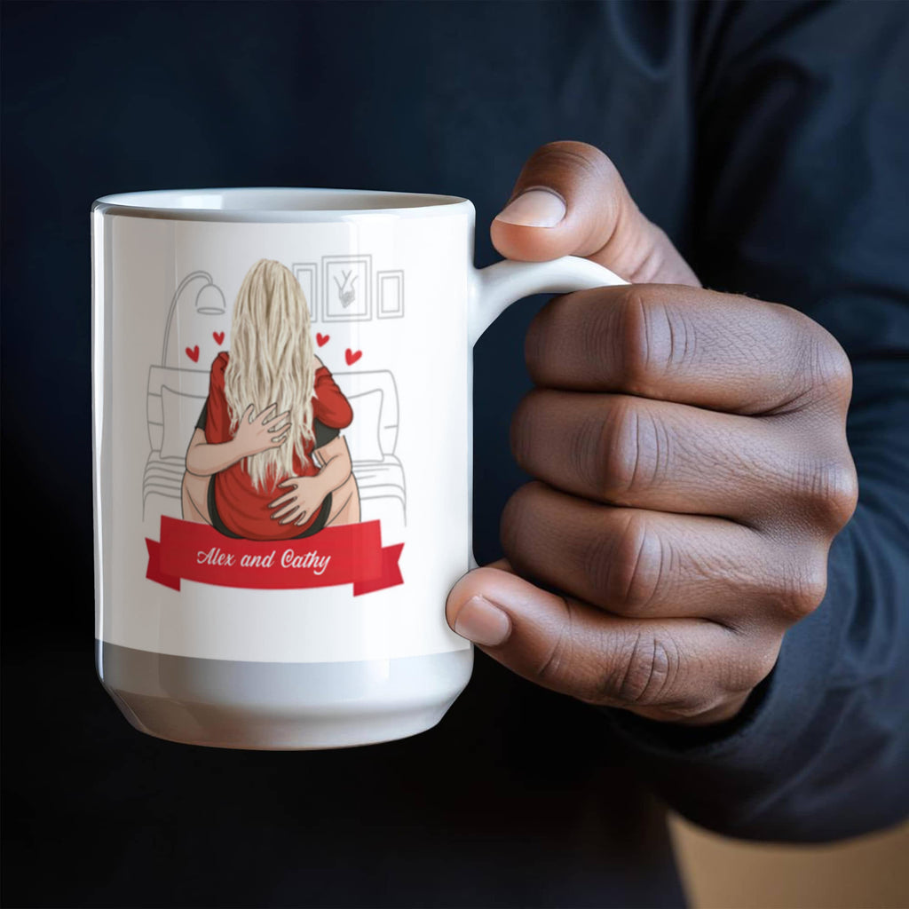 Boyfriend Personalized Funny Coffee Mug - My Girlfriend is Hotter than My Coffee