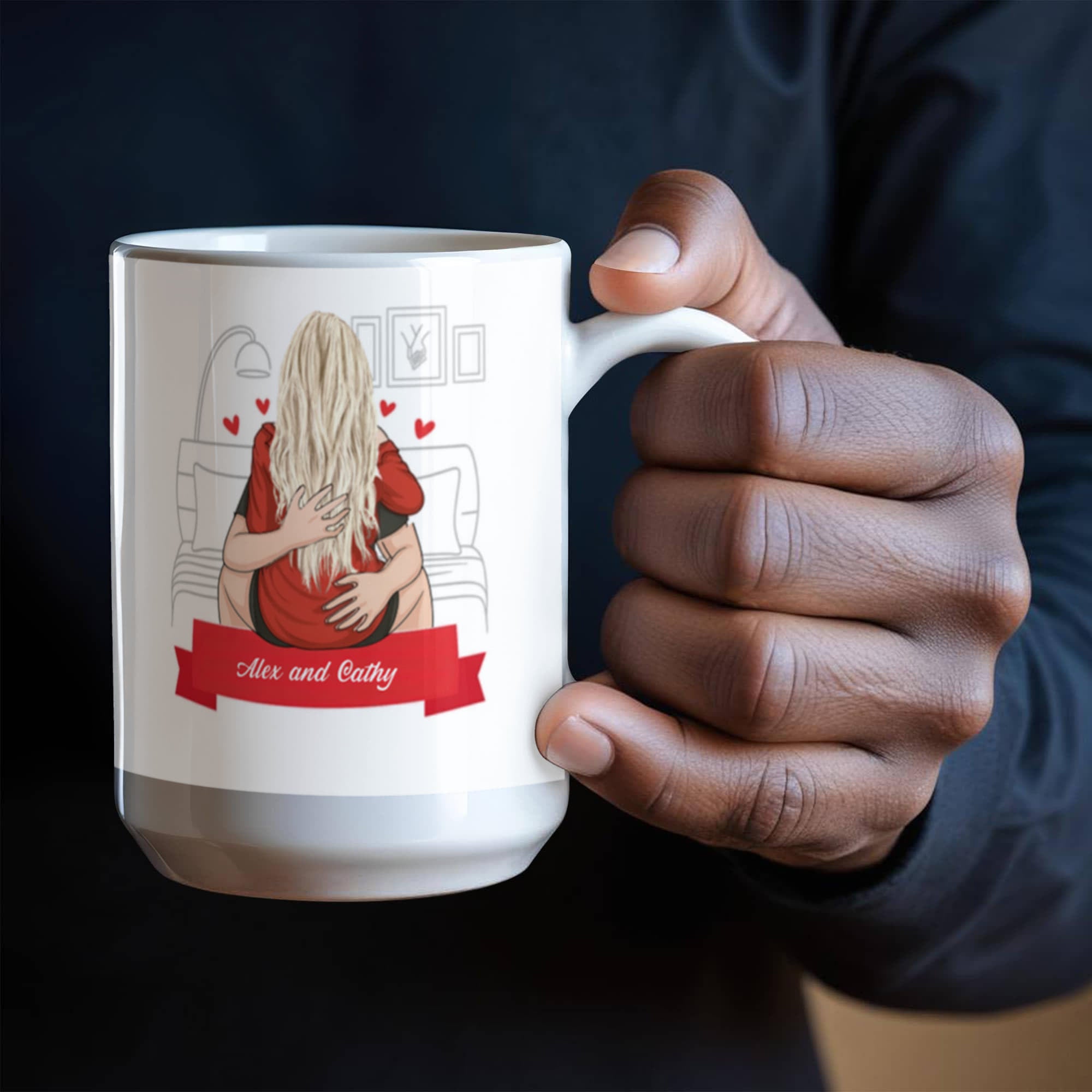Boyfriend Personalized Funny Coffee Mug - My Girlfriend is Hotter than My Coffee