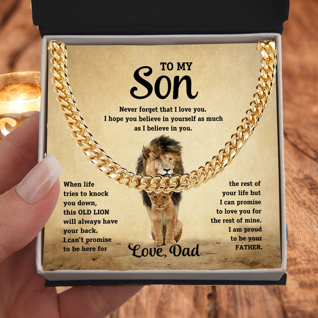 To my son, I am proud to be your father. Love, Dad