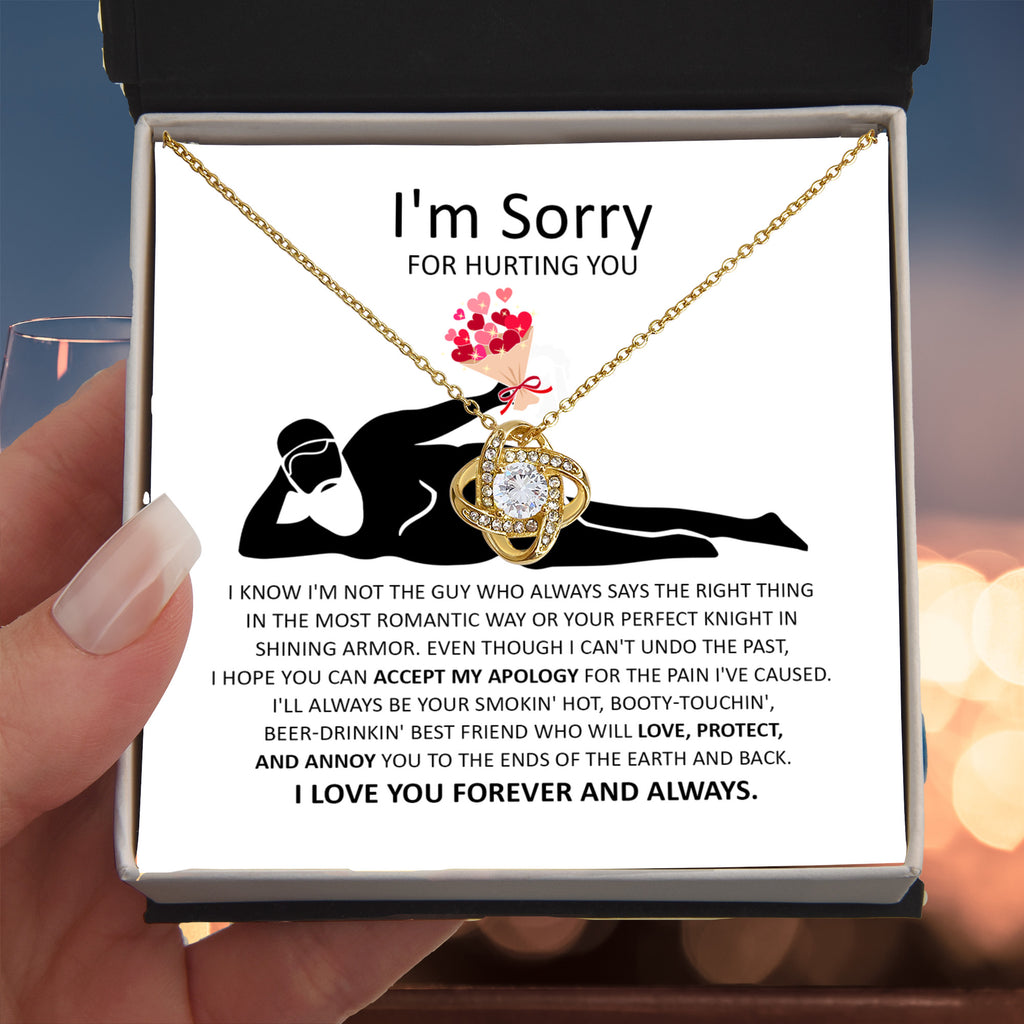 Apology Gift for Her - I'm Sorry - Love Knot Necklace