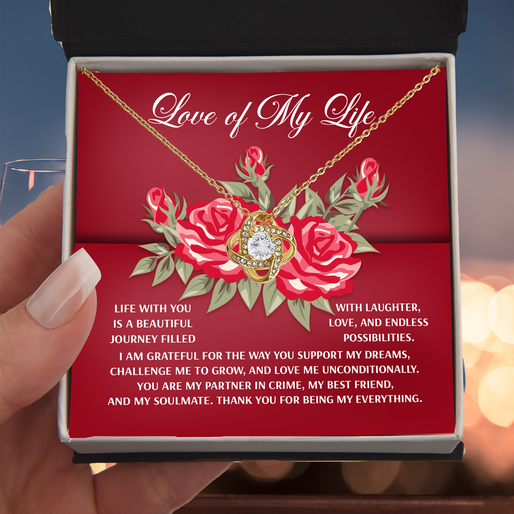 Love of My Life – Endless Possibilities Necklace Gift for Soulmate