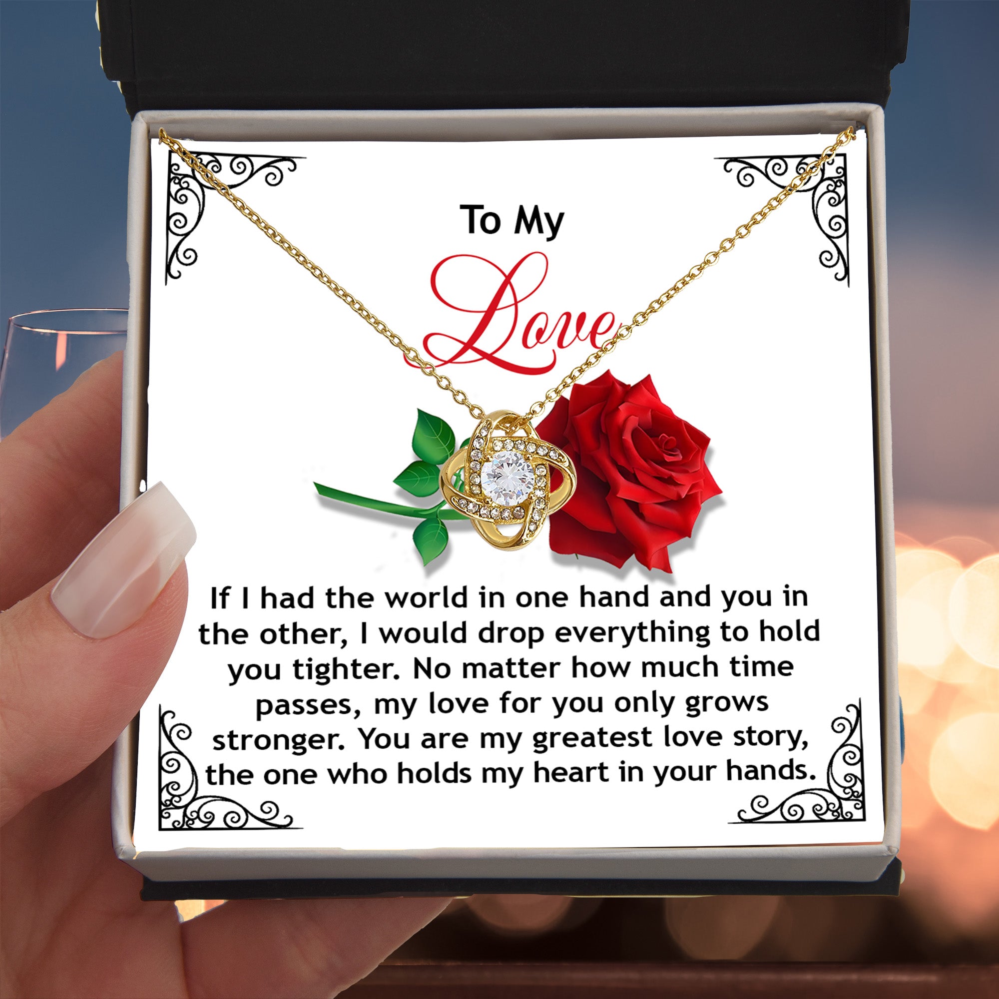 Romantic Necklace Gift for Your Love - Gratest Love Story