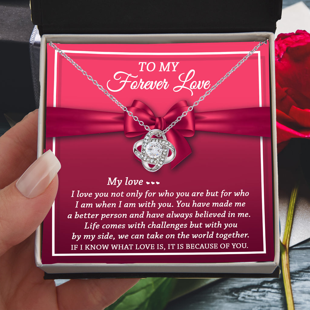 To My Forever Love – Love Knot Necklace | Romantic Gift for Her - Believed in Me