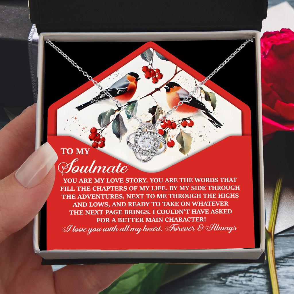 To My Soulmate - My Love Story - Romantic Necklace Gift for Her