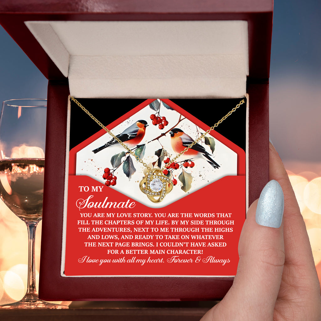 To My Soulmate - My Love Story - Romantic Necklace Gift for Her