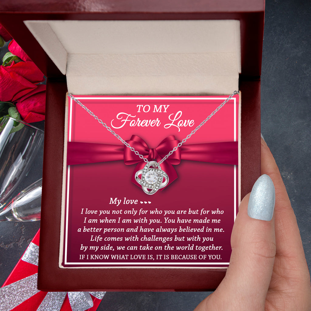 To My Forever Love – Love Knot Necklace | Romantic Gift for Her - Believed in Me