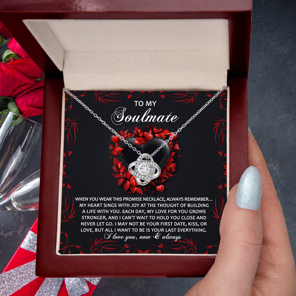 o My Soulmate – Hold You Close Promise Necklace | Romantic Valentine's or Anniversary Gift for Her