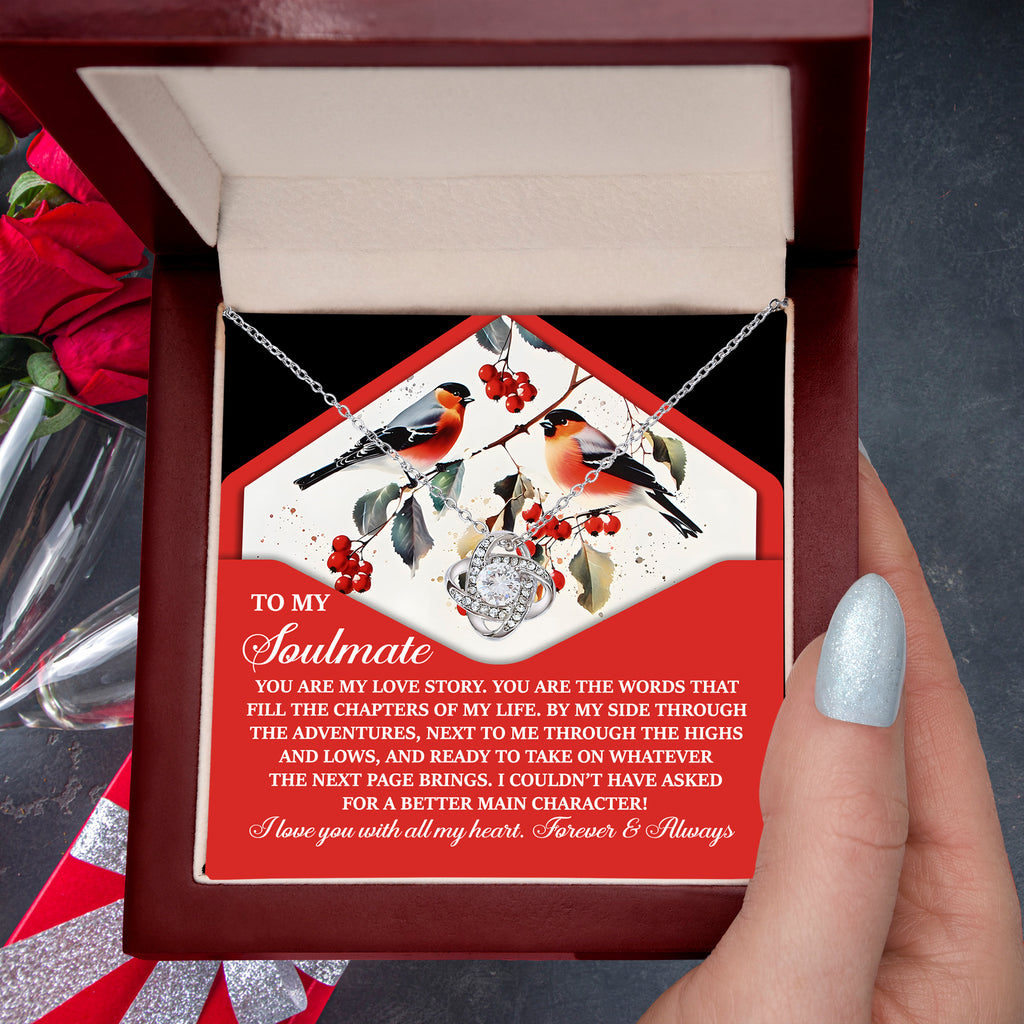 To My Soulmate - My Love Story - Romantic Necklace Gift for Her