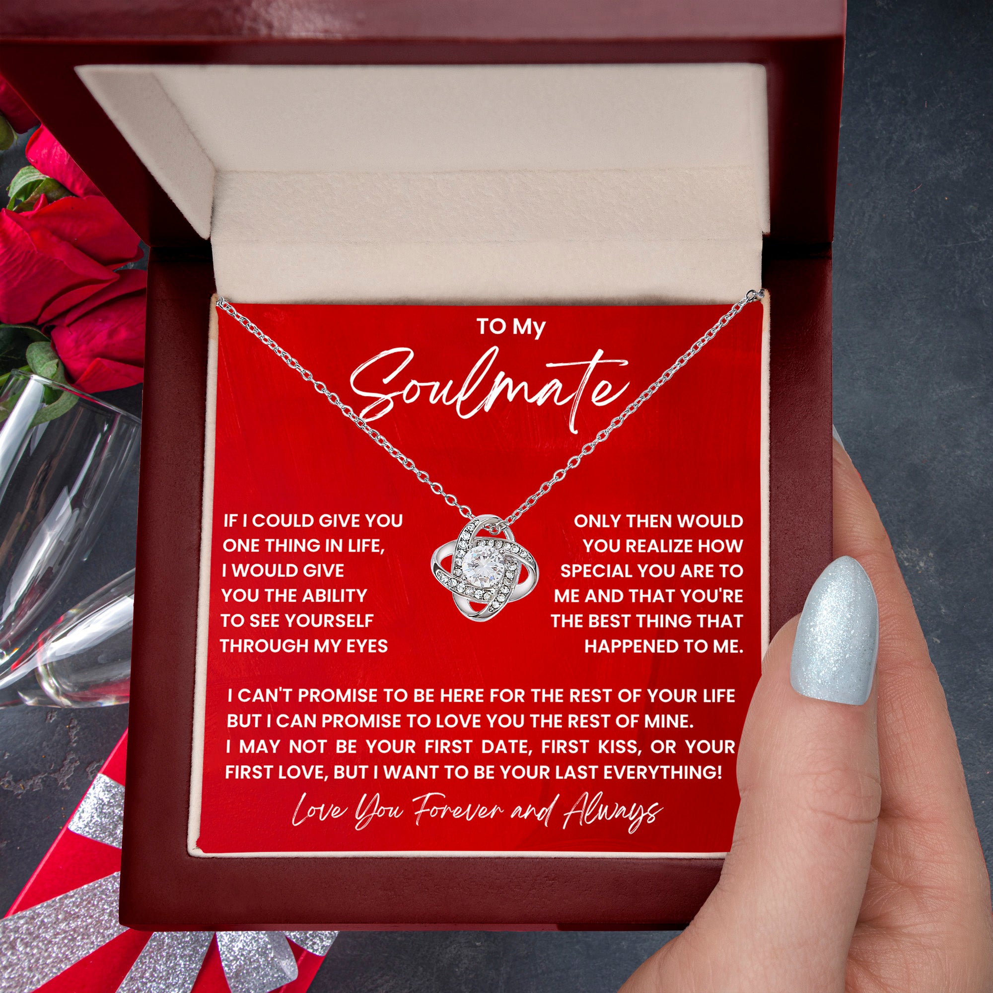 To my soulmate, I want to be your last everything!