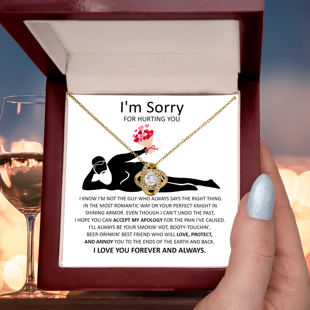 Apology Gift for Her - I'm Sorry - Love Knot Necklace
